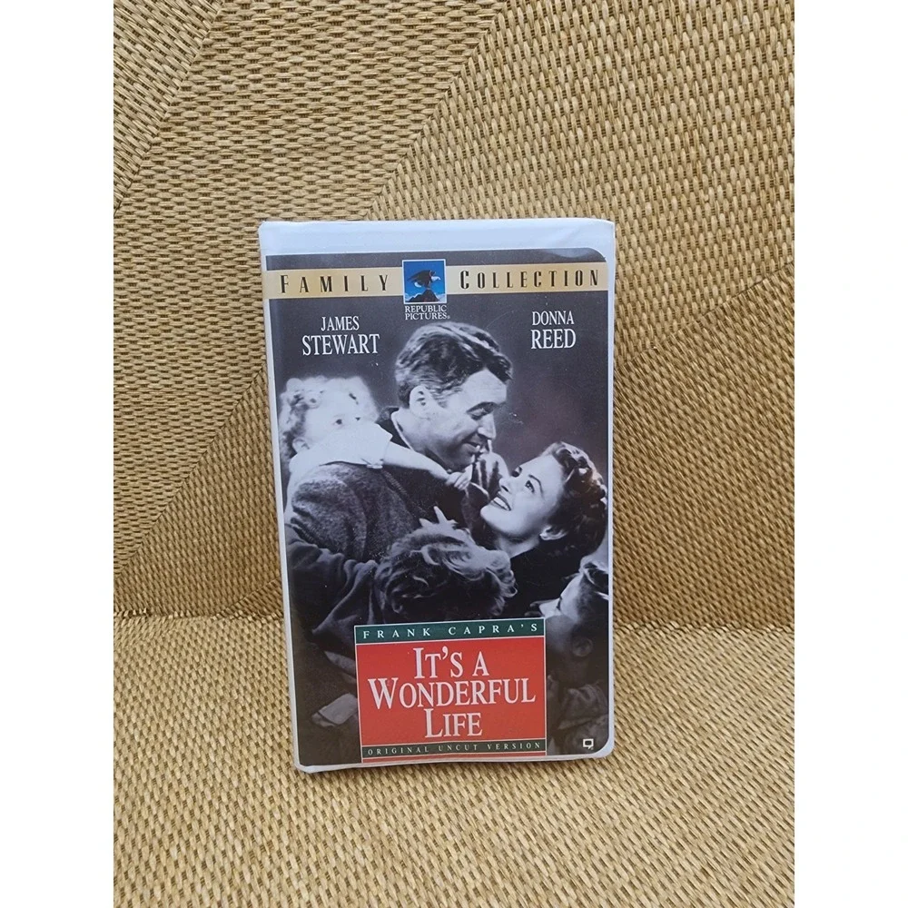 Its a Wonderful Life VHS James Stewart Vintage‎ Original Black & White Uncut